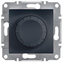 Светорегулятор поворотный 315 ВА (диммер) Антрацит Asfora Plus Schneider Electric EPH6600171