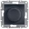 Светорегулятор поворотный 315 ВА (диммер) Антрацит Asfora Plus Schneider Electric EPH6600171