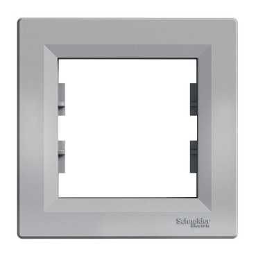 Рамка 1-местная Алюминий Asfora Plus Schneider Electric EPH5800161