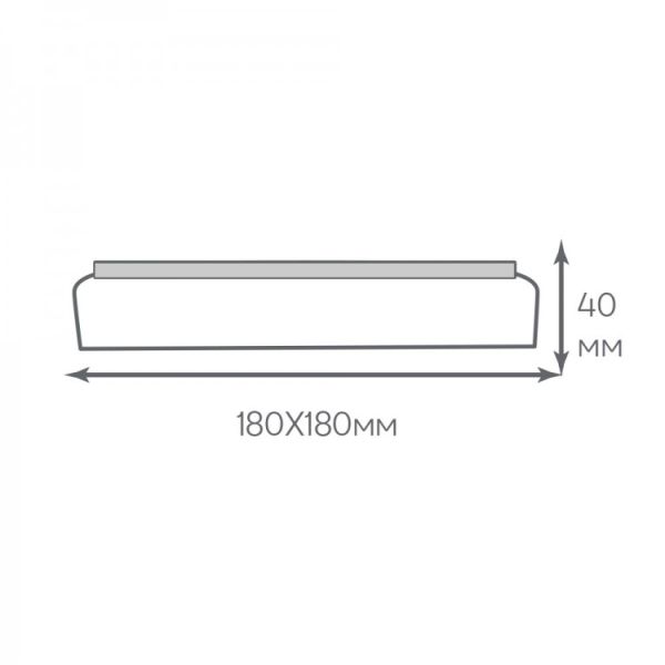 Світильник накладний Ardero led al806ard 24Вт 5000К 2040Лм IP40 зоряне небо