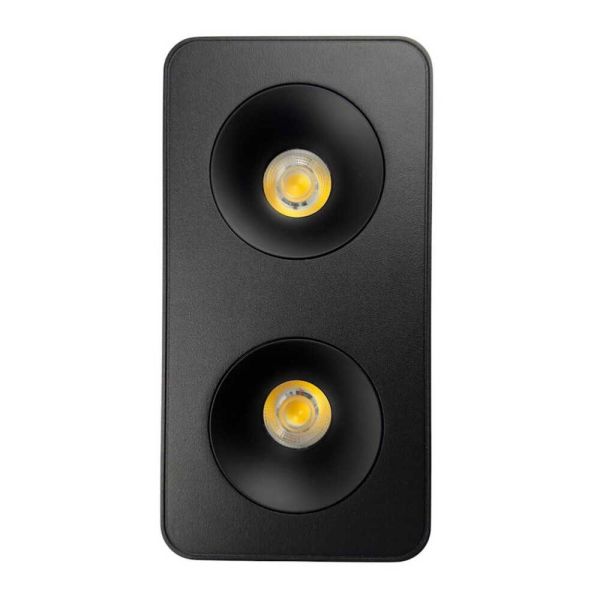 Светильник накладной точечный Violux Sidney-2L 20W 4000K 220V IP20 прямоугольник черный