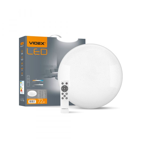 LED світильник функціональний круглий VIDEX STAR 72W 2800-6200K