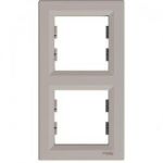 Рамка 2-местная вертикальная Бронза Asfora Plus Schneider Electric EPH5810269
