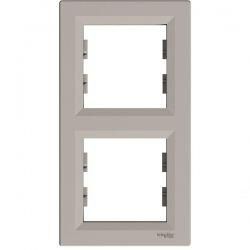 Рамка 2-местная вертикальная Бронза Asfora Plus Schneider Electric EPH5810269
