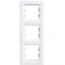 Рамка 3-местная вертикальная белая Asfora Schneider Electric EPH5810321