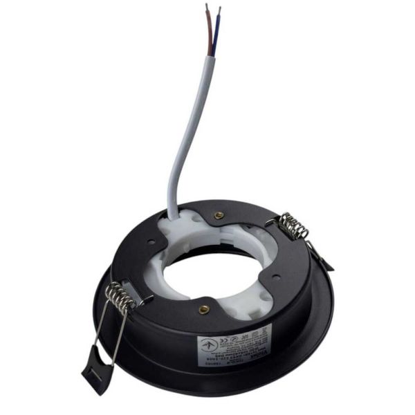 Світильник вбудований точковий Violux Tokio-R GX53 max15W 220V коло IP20 чорний