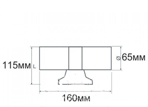 Підсвітка для стіни біла LED Lemanso 2хGU5.3 IP65 LM1103