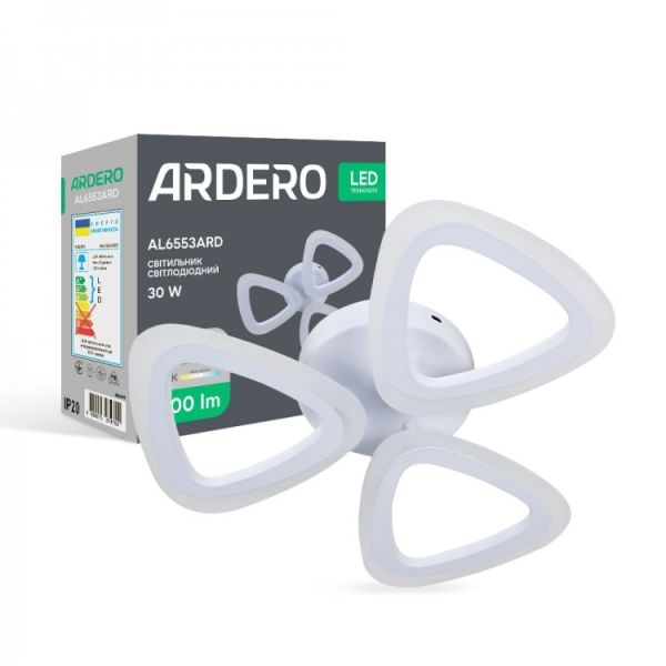 Світильник люстра Ardero led AL6553ARD Clover 30Вт 5000K 3200Лм білий