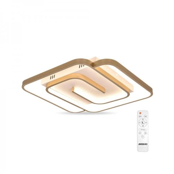 Светильник люстра Ardero led AL6117ARD Monica 75Вт 3000-6000К 3550Лм металл пульт золото