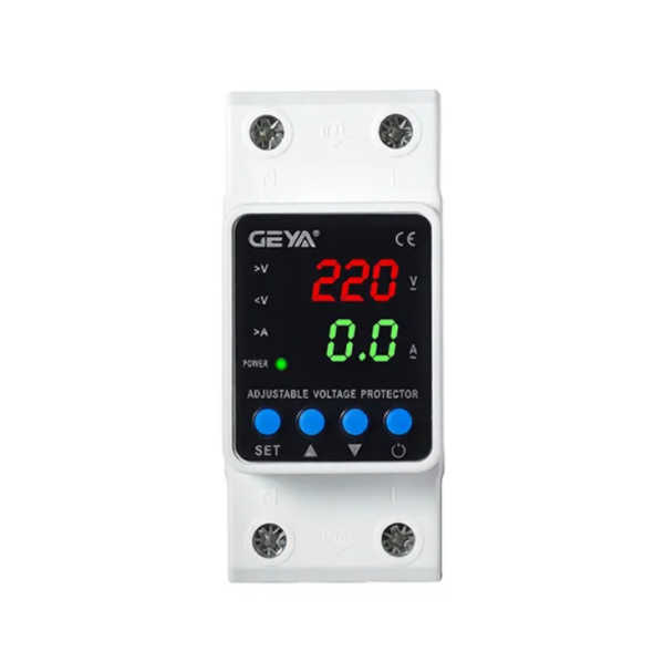 Реле напряжения и тока GEYA GPS6-VA5 2P 63А