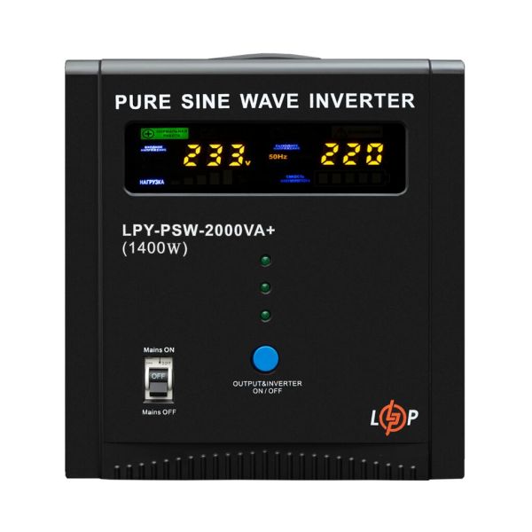 ИБП LP LogicPower LPY-PSW-2000VA+ 1400Вт 10A-20A с правильной синусоидой 24V
