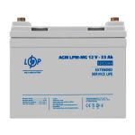 Аккумулятор мультигелевый AGM LP LogicPower LPM-MG 12V - 33Ah + справа