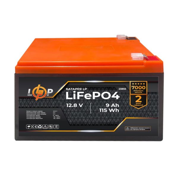Аккумулятор LiFePO4 LP LogicPower 12,8V - 9Ah 115,2Wh