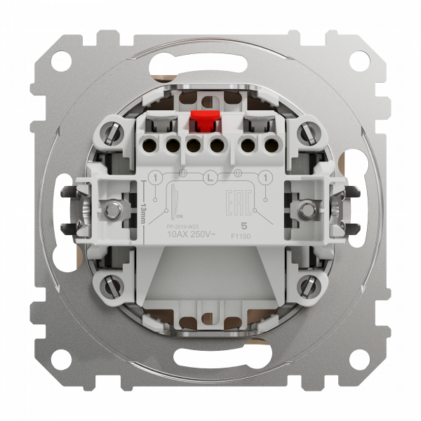 Двоклавішний вимикач Бежевий Sedna Design Schneider Electric SDD112105