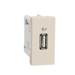 NU342844 Розетка USB інформаційна 1 модуль Schneider Electric Unica New бежевий