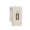Розетка USB информационная 1 модуль Schneider Electric Unica New бежевый