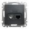 Розетка RJ45 категорія 6 UTP -TV Чорний Sedna Design Schneider Electric SDD114469T
