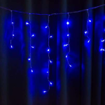 Гірлянда вулична STARLIGHT бахрома синій Мерехтіння Flash 75LED IP44 кабель чорний 2x0,7м