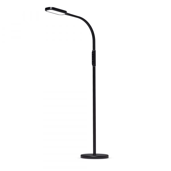 LED торшер чорний VIDEX TF07B 14W 3000-5500K