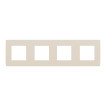 NU280844 Рамка 4-постова бежева/бежева Schneider Electric Unica New