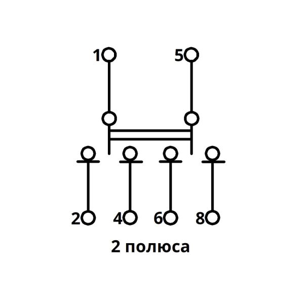 Переключатель нагрузки трехпозиционный SFM 2P 63A TAKEL