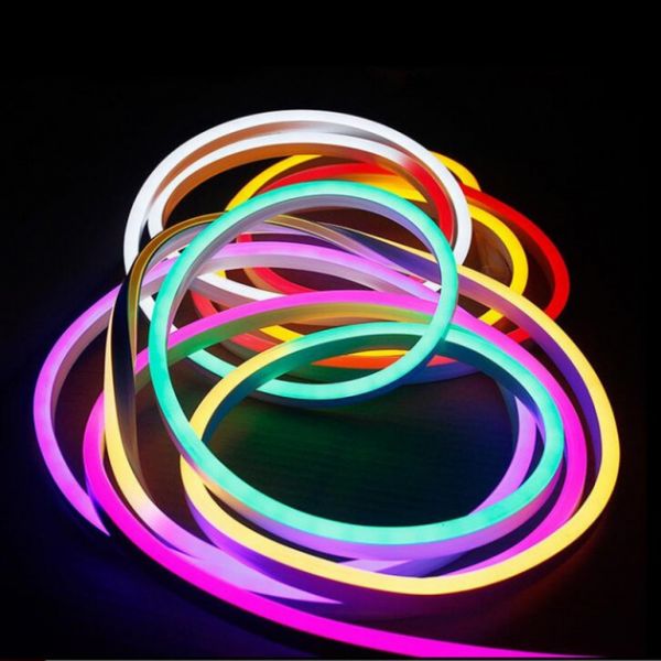Светодиодный неон 12V 8х16mm SMD5050 72LED IP65 RGB 