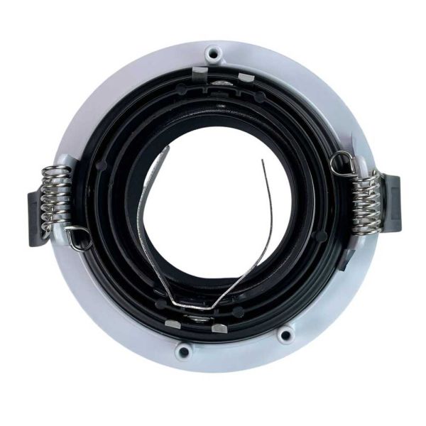 Светильник точечный встроенный Violux Amsterdam-R GU10 35W 220V IP20 круг бело черный
