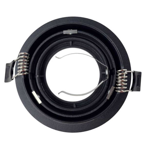 Светильник точечный встроенный Violux Rio-R GU5.3 35W 220V IP20 круг черный