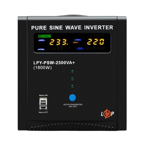 ИБП LP LogicPower LPY-PSW-2500VA+ 1800Вт 10A-20A с правильной синусоидой 24V