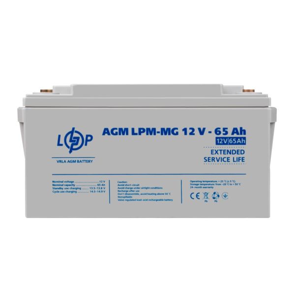 Аккумулятор мультигелевый AGM LP LogicPower LPM-MG 12V-65Ah