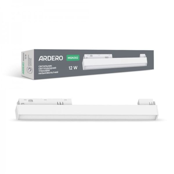 Світильник магнітний трековий Ardero led MGN302 12Вт 960Лм 4000K 48V білий