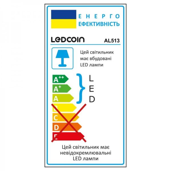 Світильник вбудований Ledcoin led AL513 18Вт 6500К 1440Лм квадрат білий