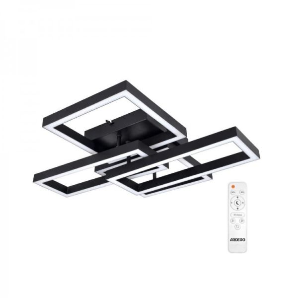 Світильник люстра Ardero led al6494ard Urban 75В 3000-6000К 1800Лм пульт чорний
