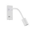 Світильник настінний Violux SNAKE USB+TYPE-C бра Led 5W 4200K IP20 білий