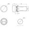 Светодиодный индикатор Takel AD22D 230v АC DC Argent зеленый