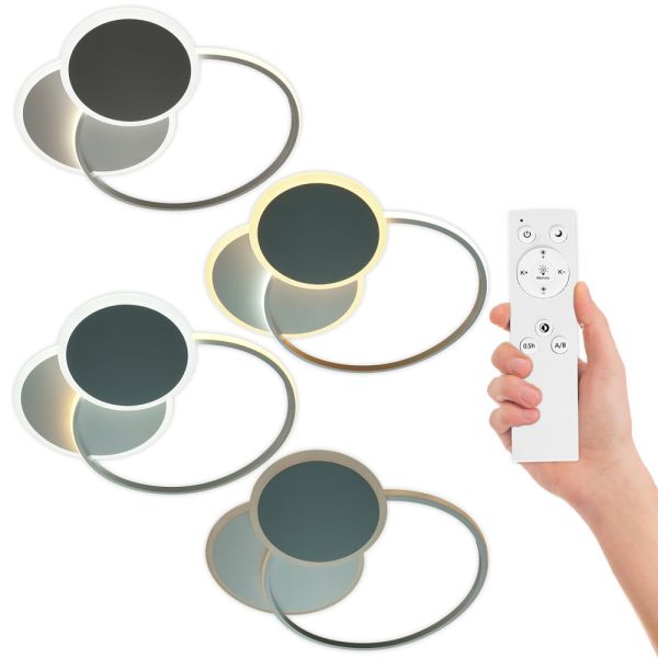 Світильник LED smart TRIO+пульт 80W 3000-6000K IP20 коло