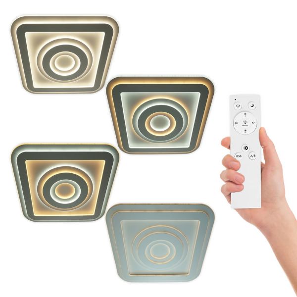 Світильник LED smart KOLIZEY+пульт 150W 3000-6000K IP20 квадрат