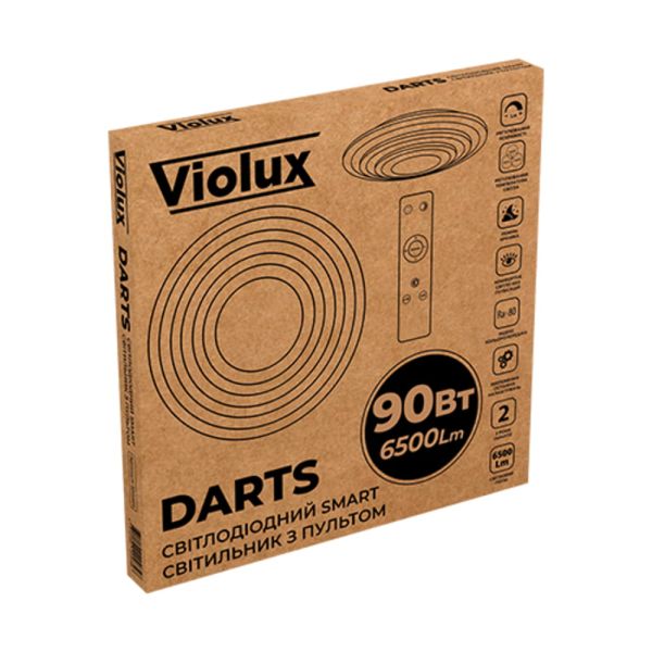 Світильник LED smart DARTS+пульт 90W 3000-6000K IP20 коло