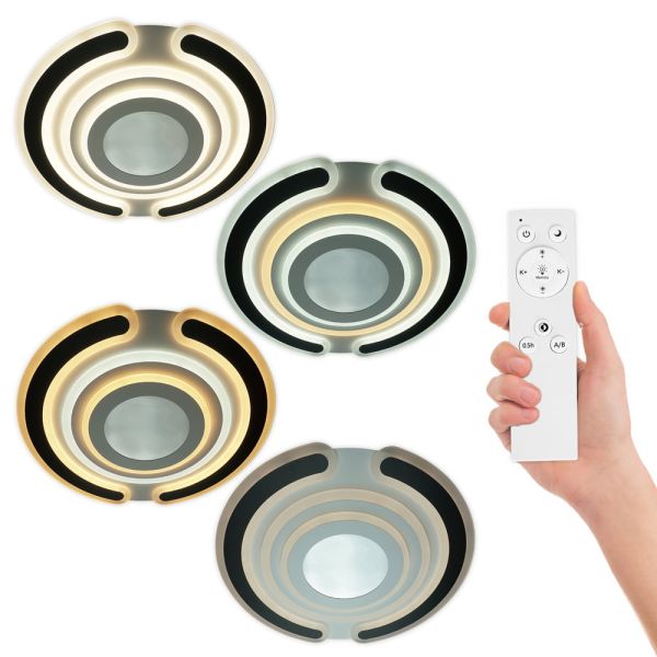 Світильник LED smart MATRIX+пульт 100W 3000-6000K IP20 чорний круг