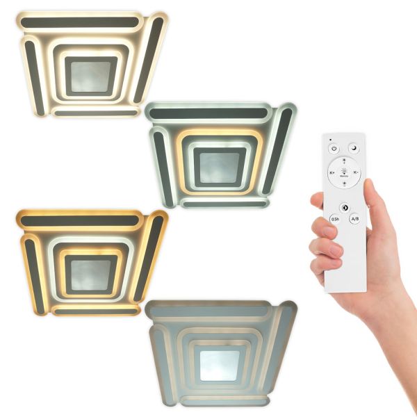 Світильник LED smart MATRIX+пульт 120W 3000-6000K IP20 білий квадрат