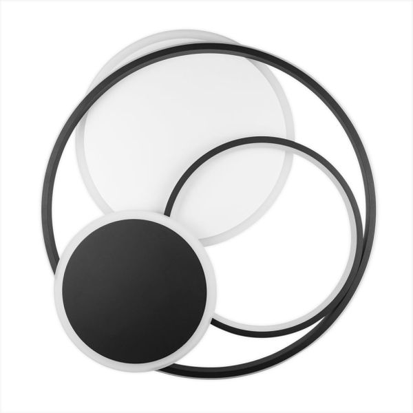 Світильник LED smart SPINER+пульт 100W чорний коло Violux