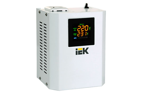 Стабилизатор напряжения Boiler 0,5 кВА электронный настенный IEK IVS24-1-00500
