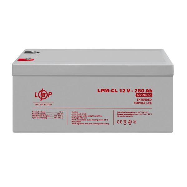 Аккумулятор гелевый  LP LogicPower LPM-GL 12V - 280Ah