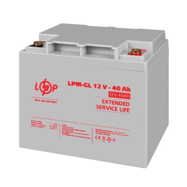 Аккумулятор гелевый LP LogicPower LPM-GL 12V - 40Ah