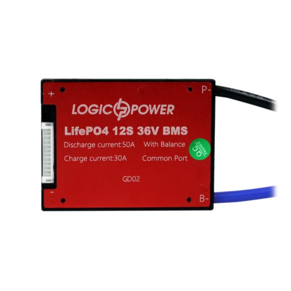 Плата BMS LP LogicPower LiFePO4 36V 12S Dis 50A Ch 30A