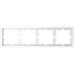 Рамка 4-постовая Merten D-Life MTN4040-6535 Белый лотос