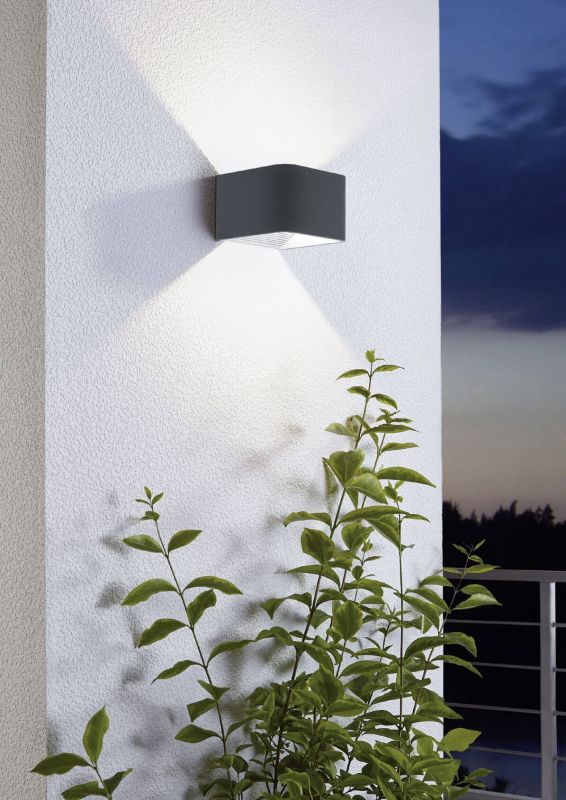 Настінний світильник вуличний Eglo DONINNI 1 6W 3000K IP44 антрацит