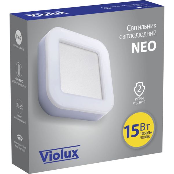 Светильник LED Violux ДББ NEO квадрат 15W 4000K IP65