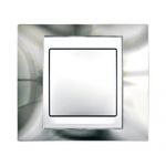 MGU66.002.810 Рамка 1-м, хром блискучій-білий Unica Top Schneider Electric