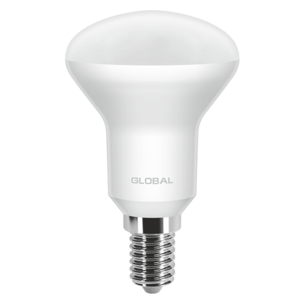 Світлодіодна LED лампа GLOBAL R50 5W яскраве світло 4000К 220V E14 (1-GBL-154)